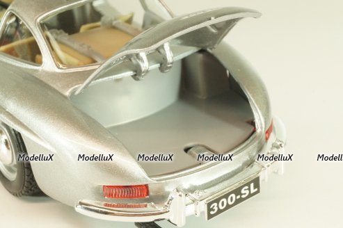 Mercedes 300 SL (W198) 1955, silver, 18-22023, Burago 1:24