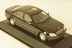 Mercedes S-Klasse W220 1998 black, 943036203, Minichamps 1:43