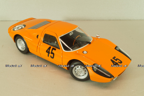 Porsche 904 GTS Racing #45, 1000 km Nueburgring 1964, Pon/Koch, orange, 180646745, Minichamps 1:18