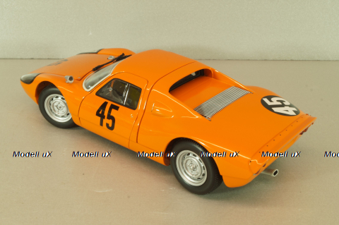 Porsche 904 GTS Racing #45, 1000 km Nueburgring 1964, Pon/Koch, orange, 180646745, Minichamps 1:18