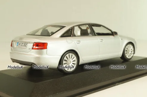 Audi A6 (C6) Quattro 3,2 sedan 2004, silver, 400013000, Minichamps 1:43 Уценка!
