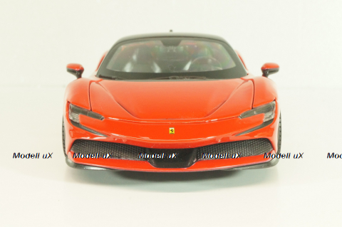 Ferrari SF90 Stradale 2019, red/black, 18-26028, Burago 1:24