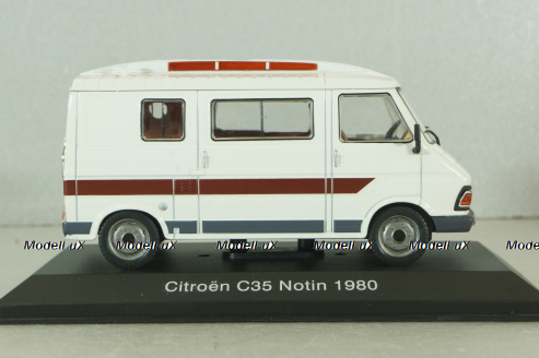 Citroën C35 Notin camper van 1980, white, HPC012, Hachette Passion Camping-Cars #12 1:43