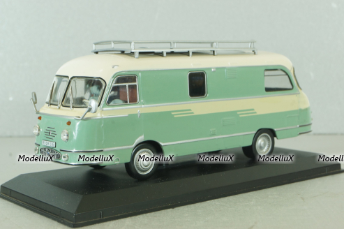Mikafa ReiseMobil camper van  1959, white, HPC013, Hachette Passion Camping-Cars #13 1:43