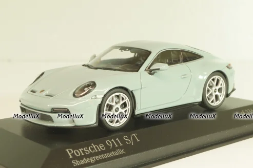 Porsche 911 (992) S/T 2023, green metallic, 410063021, Minichamps 1:43