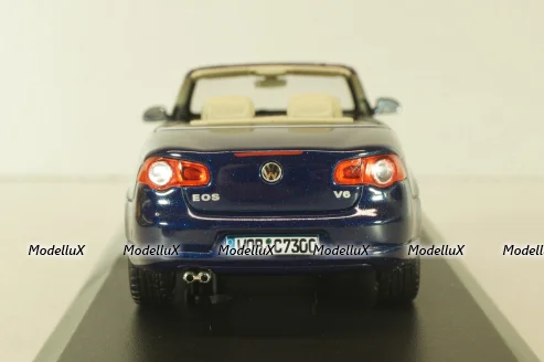 Volkswagen EOS Cabriolet 2006, blue, 1F0099300D5Q, Norev 1:43