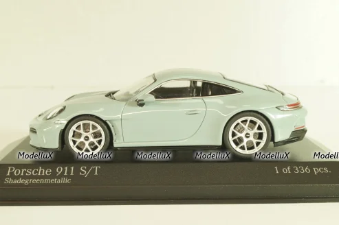 Porsche 911 (992) S/T 2023, green metallic, 410063021, Minichamps 1:43