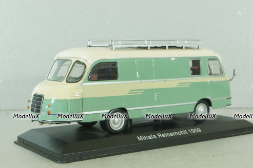 Mikafa ReiseMobil camper van  1959, white, HPC013, Hachette Passion Camping-Cars #13 1:43