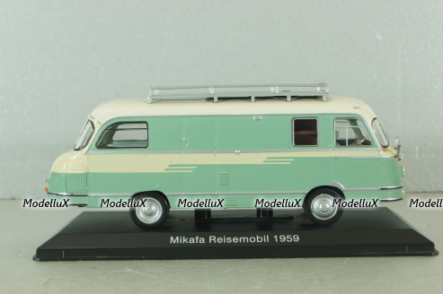 Mikafa ReiseMobil camper van  1959, white, HPC013, Hachette Passion Camping-Cars #13 1:43