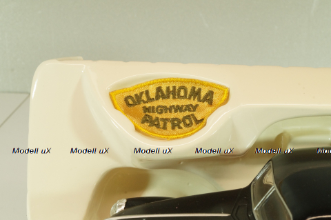 Ford Sedan Police Oklahoma, Highway Patrol, 1940, black/white, 67535, Liberty Classics 1:24