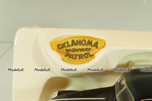 Ford Sedan Police Oklahoma, Highway Patrol, 1940, black/white, 67535, Liberty Classics 1:24
