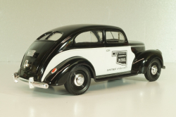 Ford Sedan Police Oklahoma, Highway Patrol, 1940, black/white, 67535, Liberty Classics 1:24