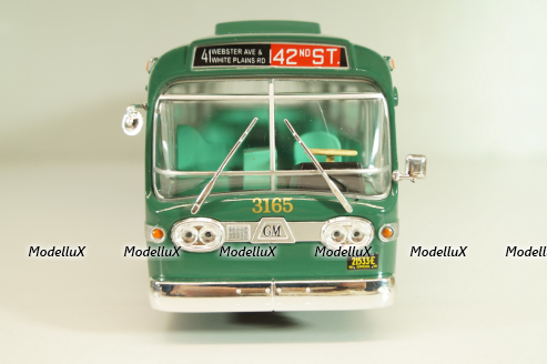 GM New Look TDH-5303 1965, bus, green,  AUTOBUS DAL MONDO, Hachette 1:43 Уценка!