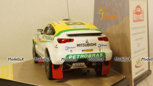Mitsubishi Lancer Racing N.201 2nd Rally D.SERTOES 2012,SPINELLI-YOUSSEF, 43463, Vitesse 1:43