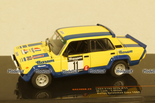 Ваз-2105 Lada VFTS #11 Valasskaa Zima Rally 1984 Lank/Milos, RAC406B, IXO 1:43