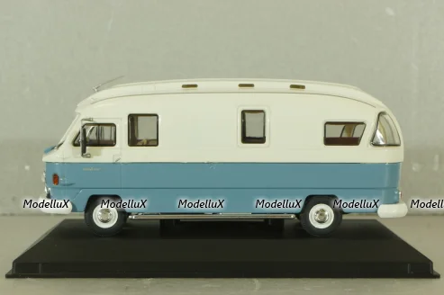 Hanomag-Henschel Orion 1 camper van  1973, white/blue, HPC010, Hachette Passion Camping-Cars #10 1:43