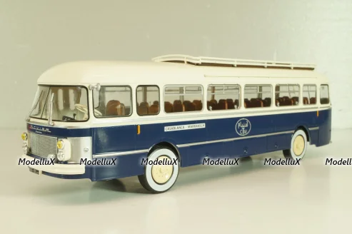 Saviem SC1 1960, bus, blue/white, AUTOBUS DAL MONDO №71, Hachette 1:43