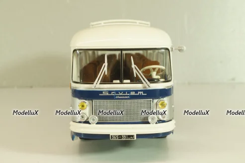 Saviem SC1 1960, bus, blue/white, AUTOBUS DAL MONDO №71, Hachette 1:43