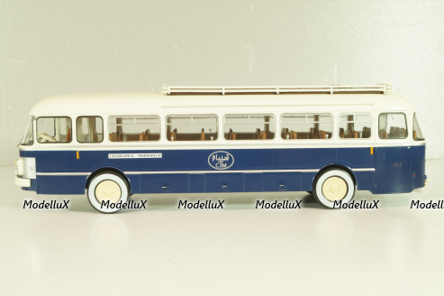 Saviem SC1 1960, bus, blue/white, AUTOBUS DAL MONDO №71, Hachette 1:43