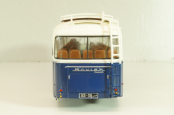 Saviem SC1 1960, bus, blue/white, AUTOBUS DAL MONDO №71, Hachette 1:43