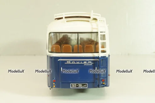 Saviem SC1 1960, bus, blue/white, AUTOBUS DAL MONDO №71, Hachette 1:43