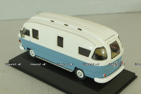 Hanomag-Henschel Orion 1 camper van  1973, white/blue, HPC010, Hachette Passion Camping-Cars #10 1:43
