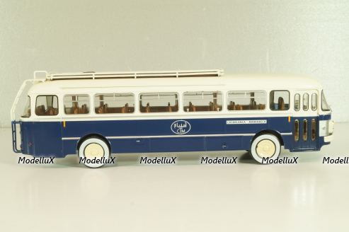Saviem SC1 1960, bus, blue/white, AUTOBUS DAL MONDO №71, Hachette 1:43