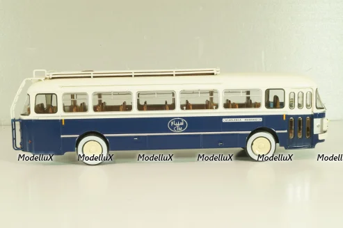Saviem SC1 1960, bus, blue/white, AUTOBUS DAL MONDO №71, Hachette 1:43