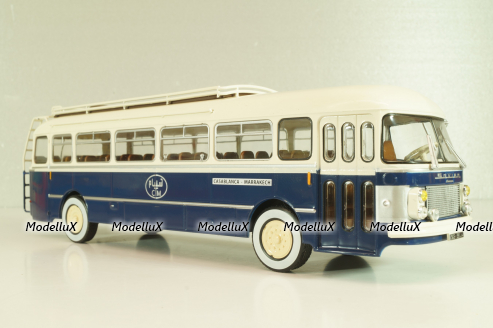 Saviem SC1 1960, bus, blue/white, AUTOBUS DAL MONDO №71, Hachette 1:43