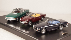 Triumph 3rd-Set: sport Triumph Collection, RHD, each 1x Spitfire, TR6 and stay, Vanguards 1:43