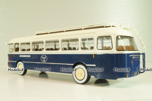 Saviem SC1 1960, bus, blue/white, AUTOBUS DAL MONDO №71, Hachette 1:43