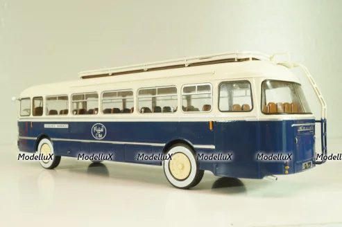 Saviem SC1 1960, bus, blue/white, AUTOBUS DAL MONDO №71, Hachette 1:43