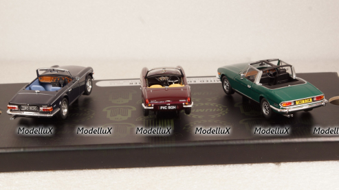 Triumph 3rd-Set: sport Triumph Collection, RHD, each 1x Spitfire, TR6 and stay, Vanguards 1:43