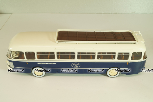 Saviem SC1 1960, bus, blue/white, AUTOBUS DAL MONDO №71, Hachette 1:43