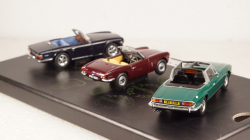 Triumph 3rd-Set: sport Triumph Collection, RHD, each 1x Spitfire, TR6 and stay, Vanguards 1:43