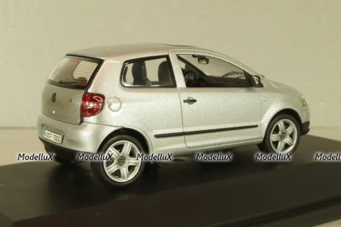 Volkswagen Fox 2005, silver, 5Z0099300A7W, Schuco 1:43