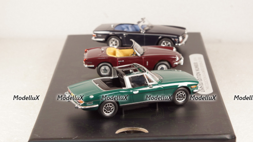 Triumph 3rd-Set: sport Triumph Collection, RHD, each 1x Spitfire, TR6 and stay, Vanguards 1:43