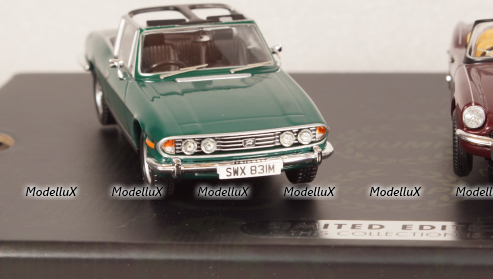Triumph 3rd-Set: sport Triumph Collection, RHD, each 1x Spitfire, TR6 and stay, Vanguards 1:43