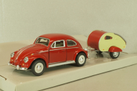 Volkswagen Beeatle (Kafer) with trailer, 27001, Schuco Junior 1:43