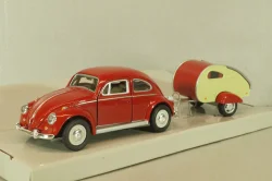 Volkswagen Beeatle (Kafer) with trailer, 27001, Schuco Junior 1:43