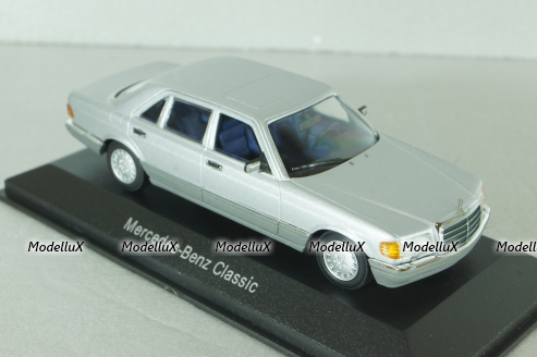 Mercedes-Benz 560 SEL (W126) 1979, silver, B66040244, Minichamps 1:43