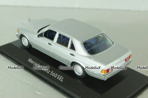 Mercedes-Benz 560 SEL (W126) 1979, silver, B66040244, Minichamps 1:43