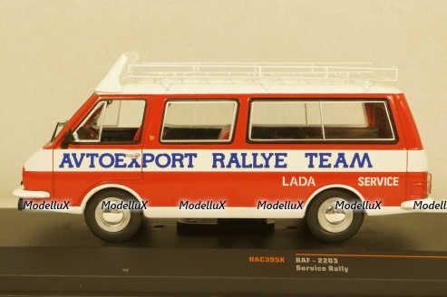 Раф-2203 Assistance with roof rack with wheels, RAC395, IXO 1:43
