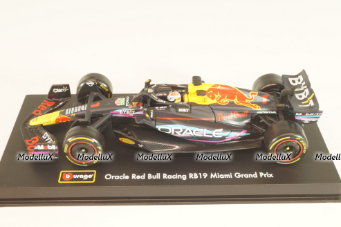 Red Bull RB19 #1 GP Miami USA, Weltmeister M.Verstappen 2023, Formula 1, F1, 18-38083 VM, Burago 1:43