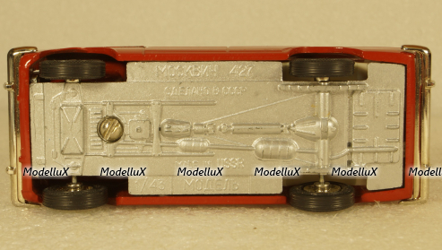 Москвич-427, красный, май 1988г, Тантал/Радон 1:43