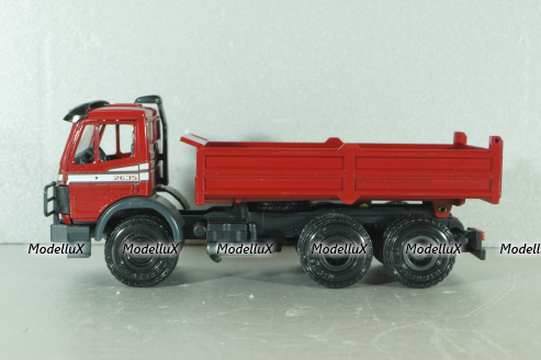 Mercedes-Benz 2635 dump truck "Bastark", red, Nr.315, NZG 1:43