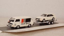 VW T3c AUDI Sport With Trailer, 1:87