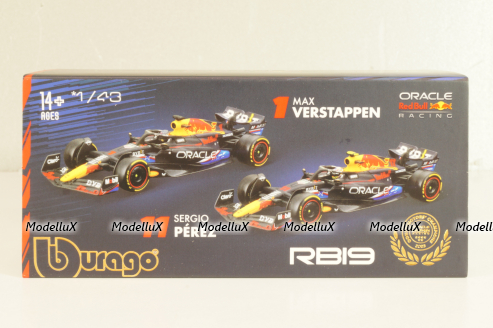 Red Bull RB19 #1 GP Austin USA, Weltmeister M.Verstappen 2023, Formula 1, F1, 18-38083 VM, Burago 1:43
