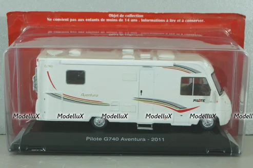 Pilote G740 Aventura camper van 2011, white, HPC040, Hachette Passion Camping-Cars #40 1:43