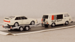 VW T3c AUDI Sport With Trailer, 1:87